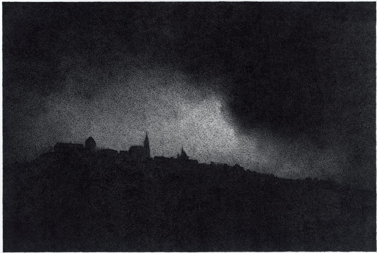 Dessin « LA NUIT SUR LE MONT CLAIR »